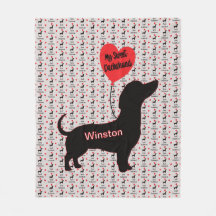 Sweet Dachshund: Heart Balloon