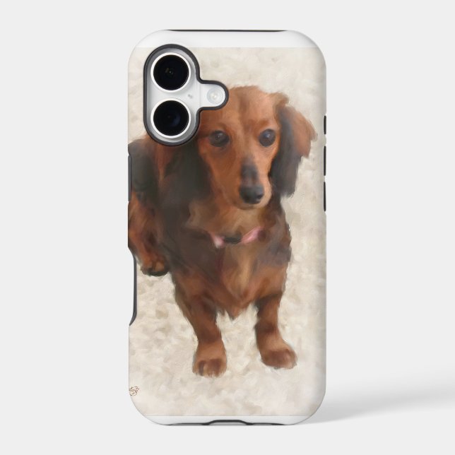 SWEET DACHSHUND IPHONE CASE (Back)