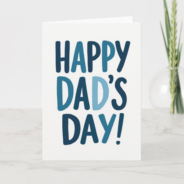 Sweet Dads Day Text Card (Front)