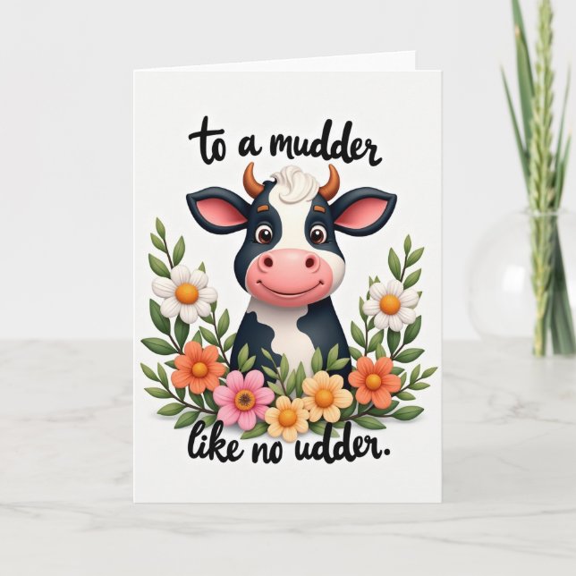Sweet Dairy Mothers Day Card (Front)