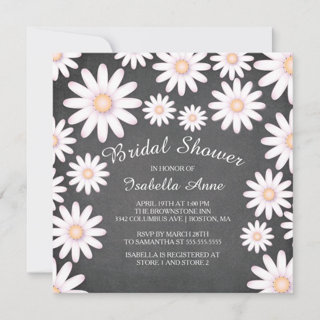 Sweet Daisy Bridal Shower Invitation (Front)