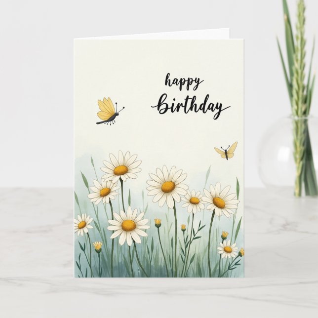 Sweet Daisy Meadow Card (Front)