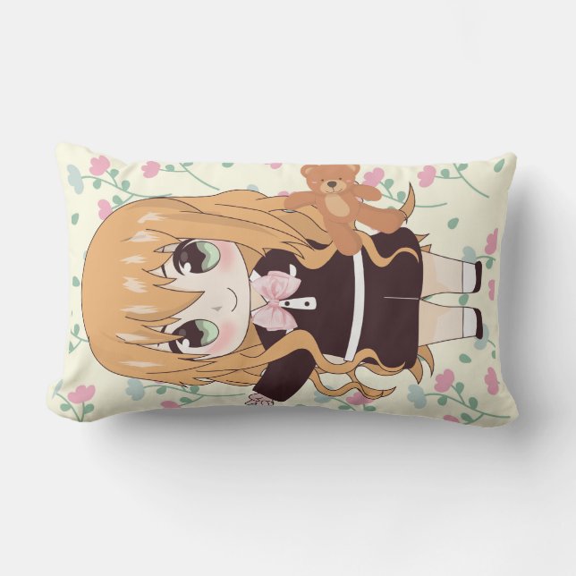 sweet dalls anime style lumbar pillow (Front)