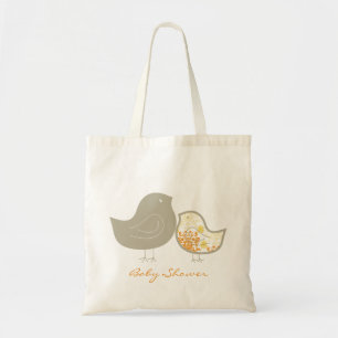 Sweet Damask Chicks Baby Shower Custom Tote Bag