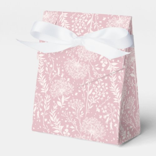 Sweet Dandelion Neutral - Muted Rose Favor Boxes