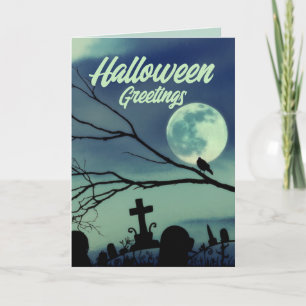 Sweet Darkness Gothic Halloween Greetings Card