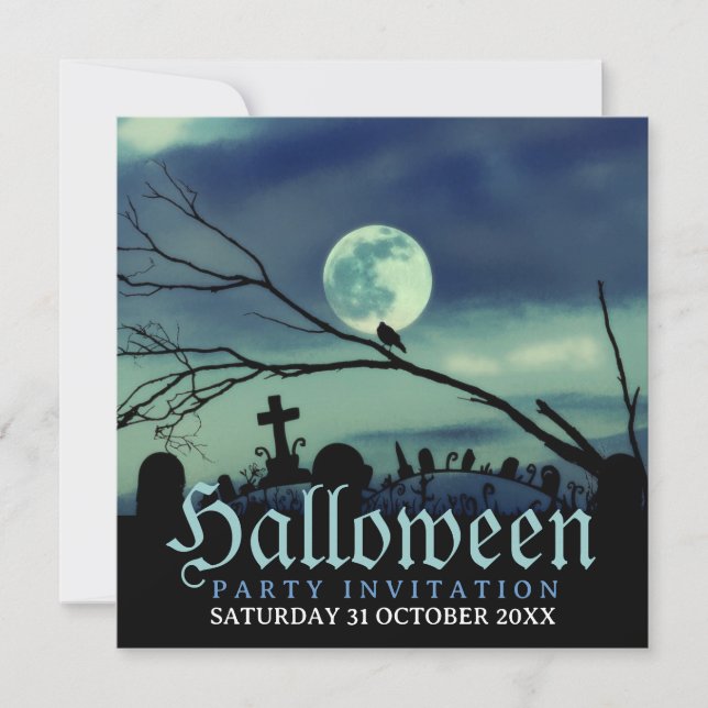 Sweet Darkness Halloween Party Invitations (Front)