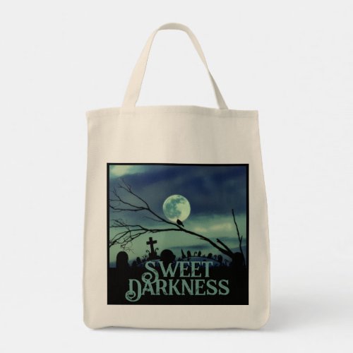 Sweet Darkness with Custom Text Tote Bag