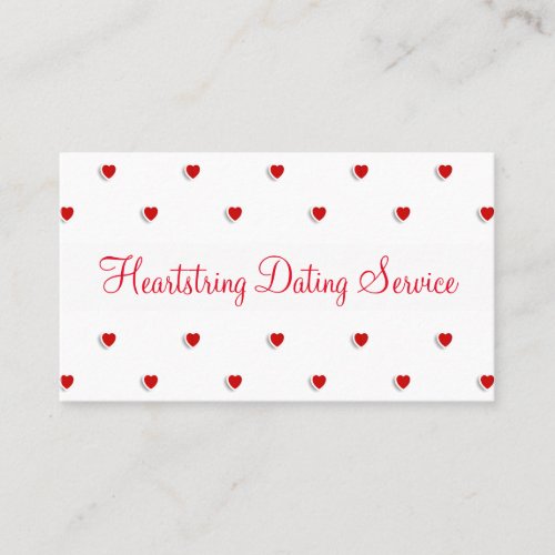 Sweet Dating Service Business Card