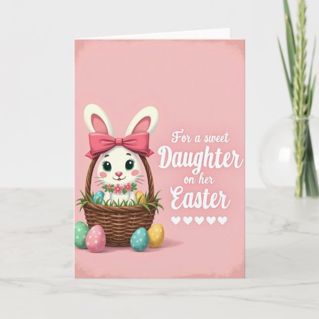 Sweet Daughter Easter Day Card (Front)