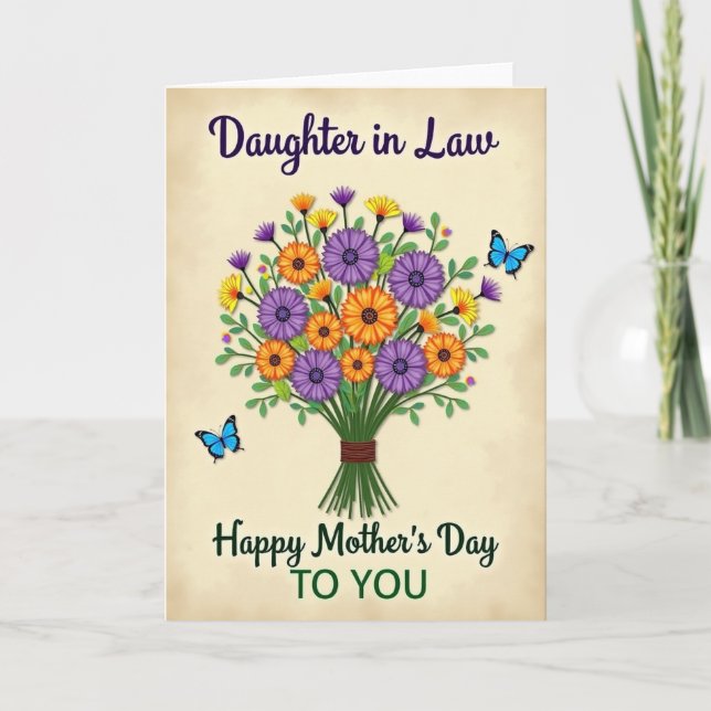 Sweet Daughter In Law Card (Front)