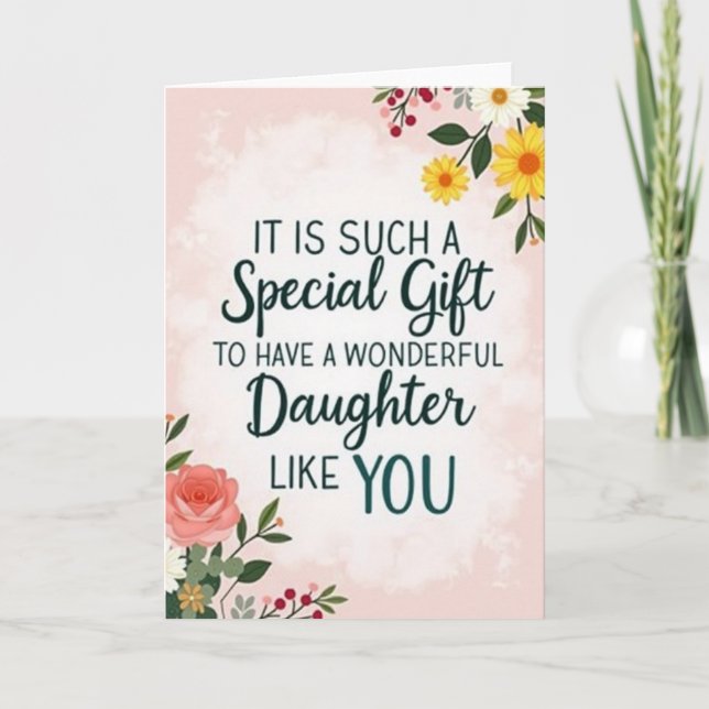 Sweet Daughter Message Card (Front)
