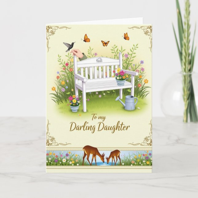 Sweet Daughter Mothers Day Scene Card (Front)
