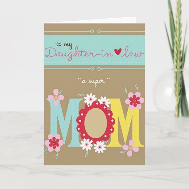 Sweet Daughterinlaw Mom Card (Front)