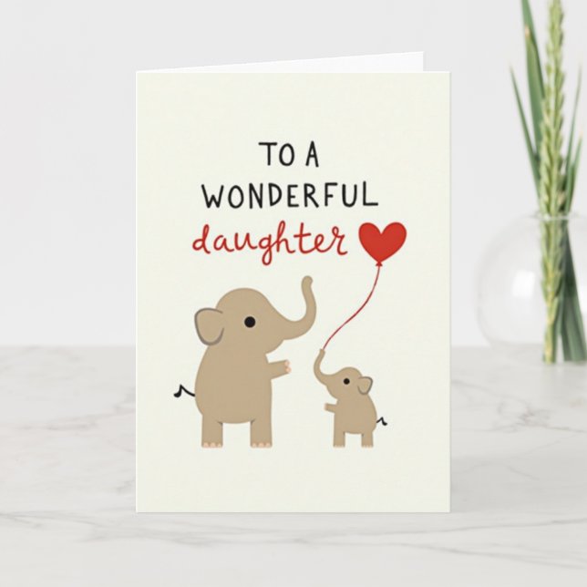 Sweet Daughters Day Art Card (Front)