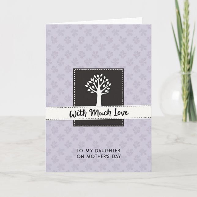 Sweet Daughters Day Tree Card (Front)