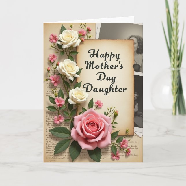 Sweet Daughters Mother Day Card (Front)
