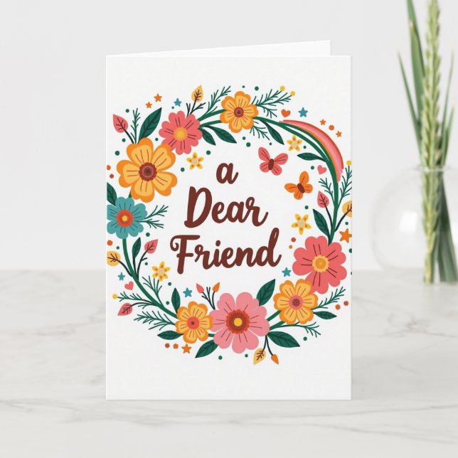Sweet Dear Friend Day Card (Front)
