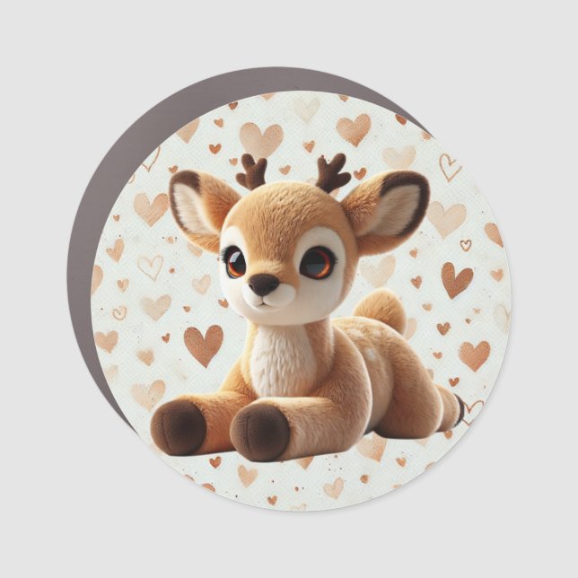 Sweet Deer Car Magnet (Front)