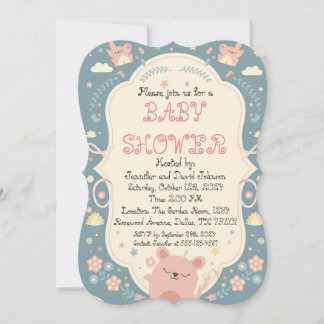 Sweet Delicate Baby Shower Invitation