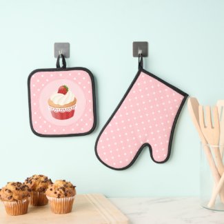 Sweet Delicious Strawberry Cupcake