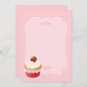 Sweet Delicious Strawberry Cupcake Pink Blank (Front/Back)