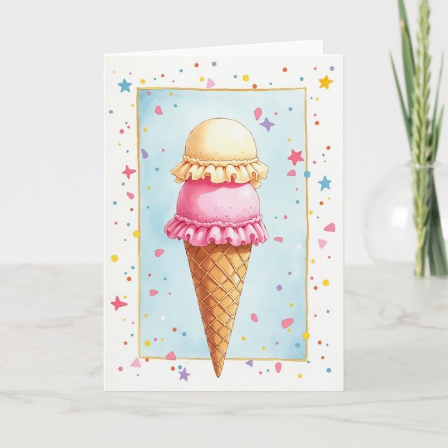 Sweet Dessert Birthday Card (Front)