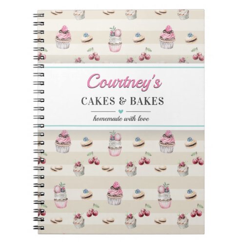 Sweet Dessert Recipe Book Home Cook Notebook