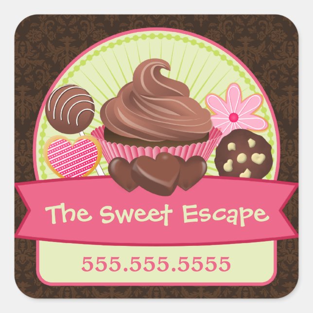 Sweet Desserts Box Seals (Front)