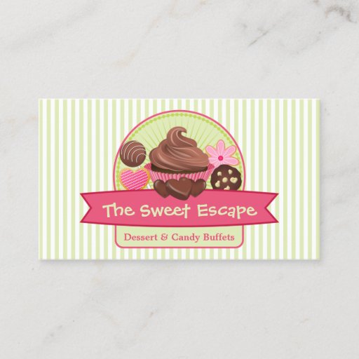 Customizable Sweet Desserts Business Cards