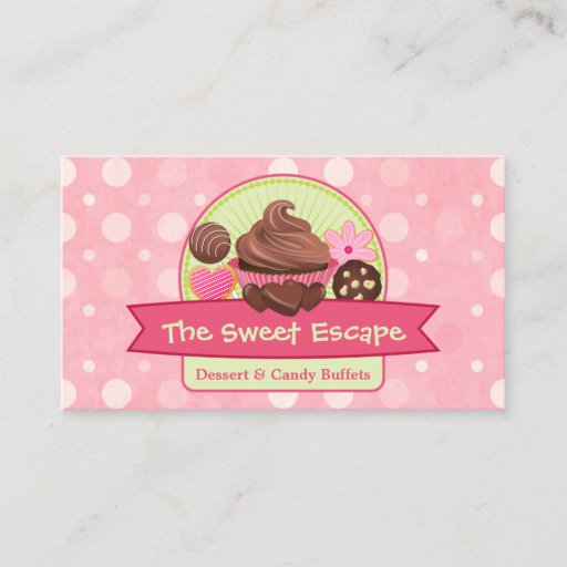 Customizable Sweet Desserts Business Cards