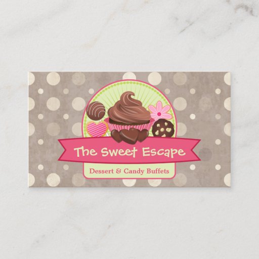 Customizable Sweet Desserts Business Cards