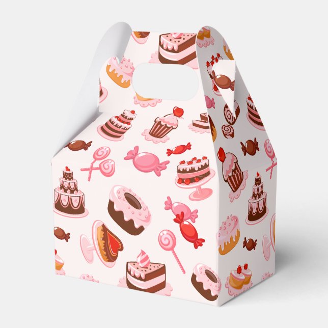 Sweet Desserts Tent Favor Box (Front Side)