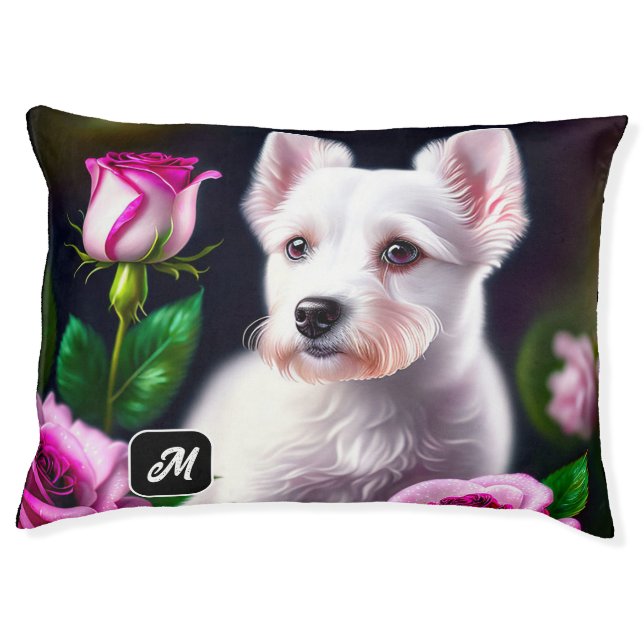 Sweet Dog And Rose Collection Pet Bed (Front)