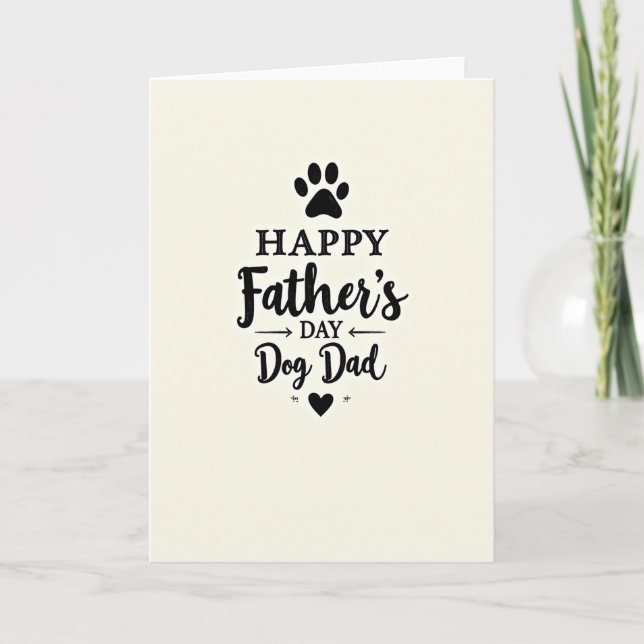 Sweet Dog Dad Fathers Day Card (Front)