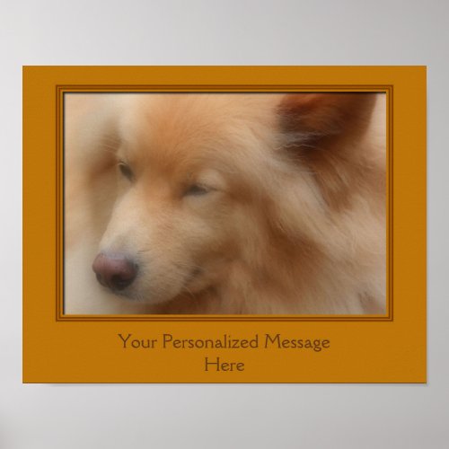 Sweet Dog Face Create Your Own Personalized Poster