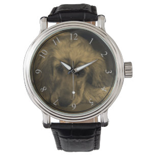 Sweet Dog - Golden Retriever in Sepia Tones Watch