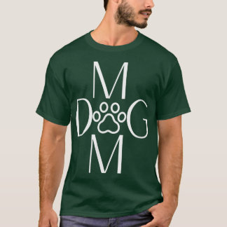 Sweet Dog Owners Tee  Saying Dog Mom Paw Graphic 