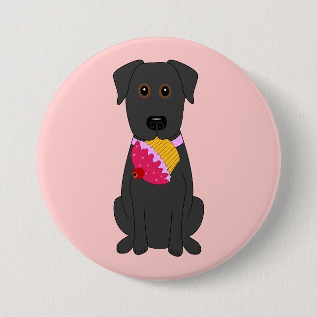 Sweet Dog Pink Button (Front)