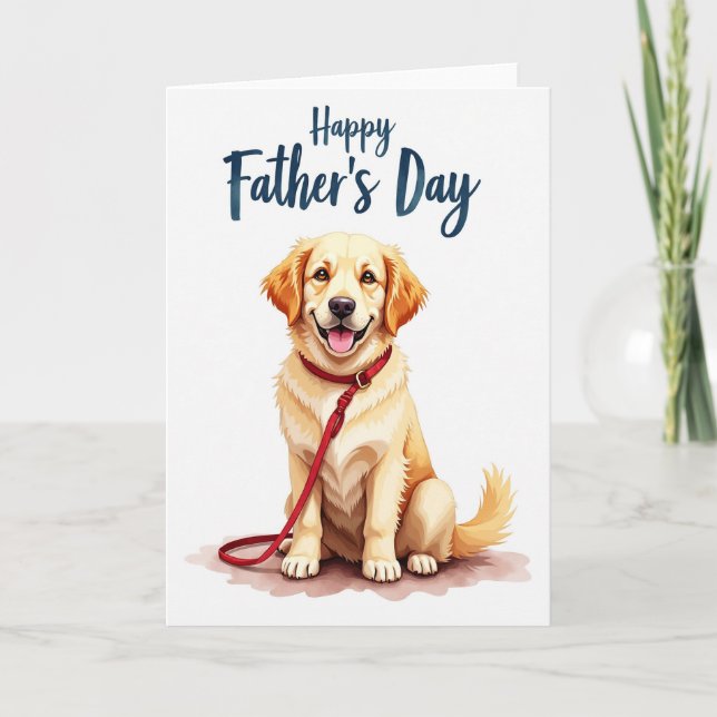 Sweet Doggy Fathers Day Card (Front)