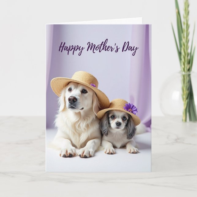 Sweet Dogs Mothers Day Card (Front)