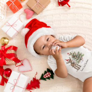 Sweet Donkey's First Christmas, custom Baby T-Shirt