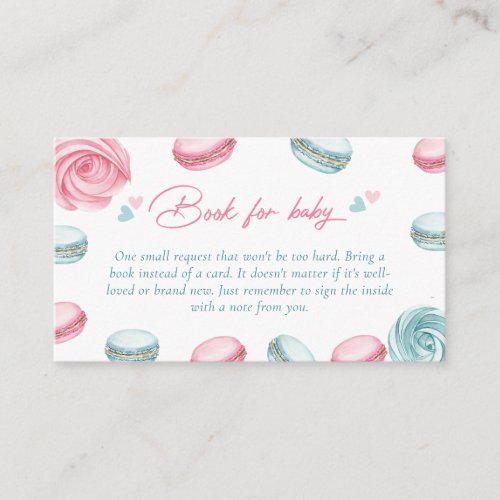 Sweet Donut Baby Shower Book Request Enclosure Card