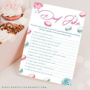 Sweet Donut Baby Shower Dad Joke Game Card