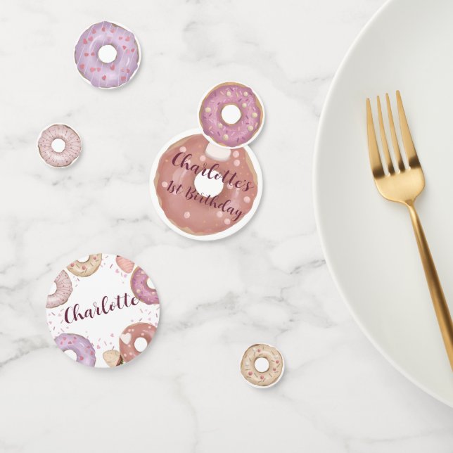 Sweet Donut Birthday Table Confetti (Group)