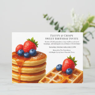 Sweet Donut Brunch   Birthday Celebration Invitation