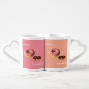 Sweet Donut Love – Pink & Chocolate Mug Design