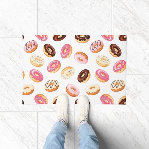 Sweet Donut Pattern Doormat