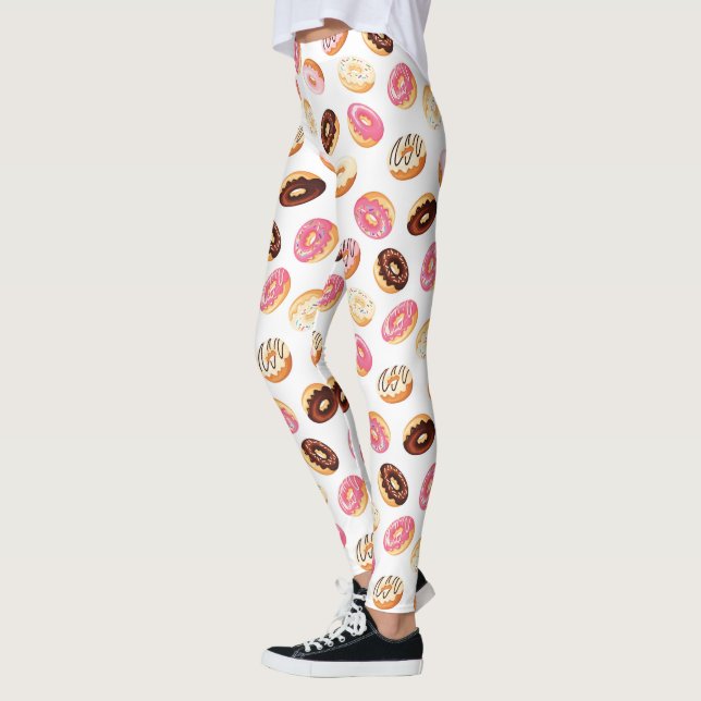 Sweet Donut Pattern Leggings (Left)
