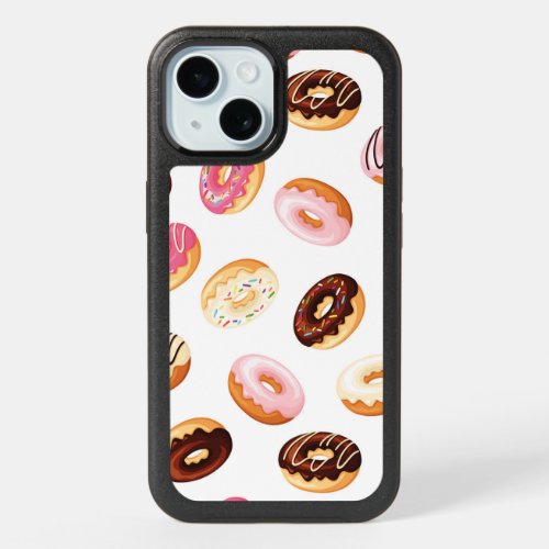 Sweet Donut Pattern iPhone 15 Case